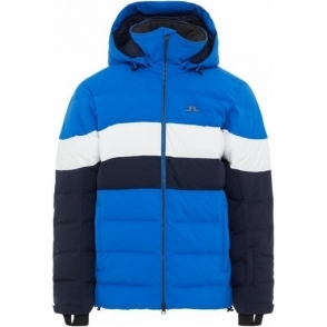 SOS Triangle Mens Ski Jacket in Dark Blue